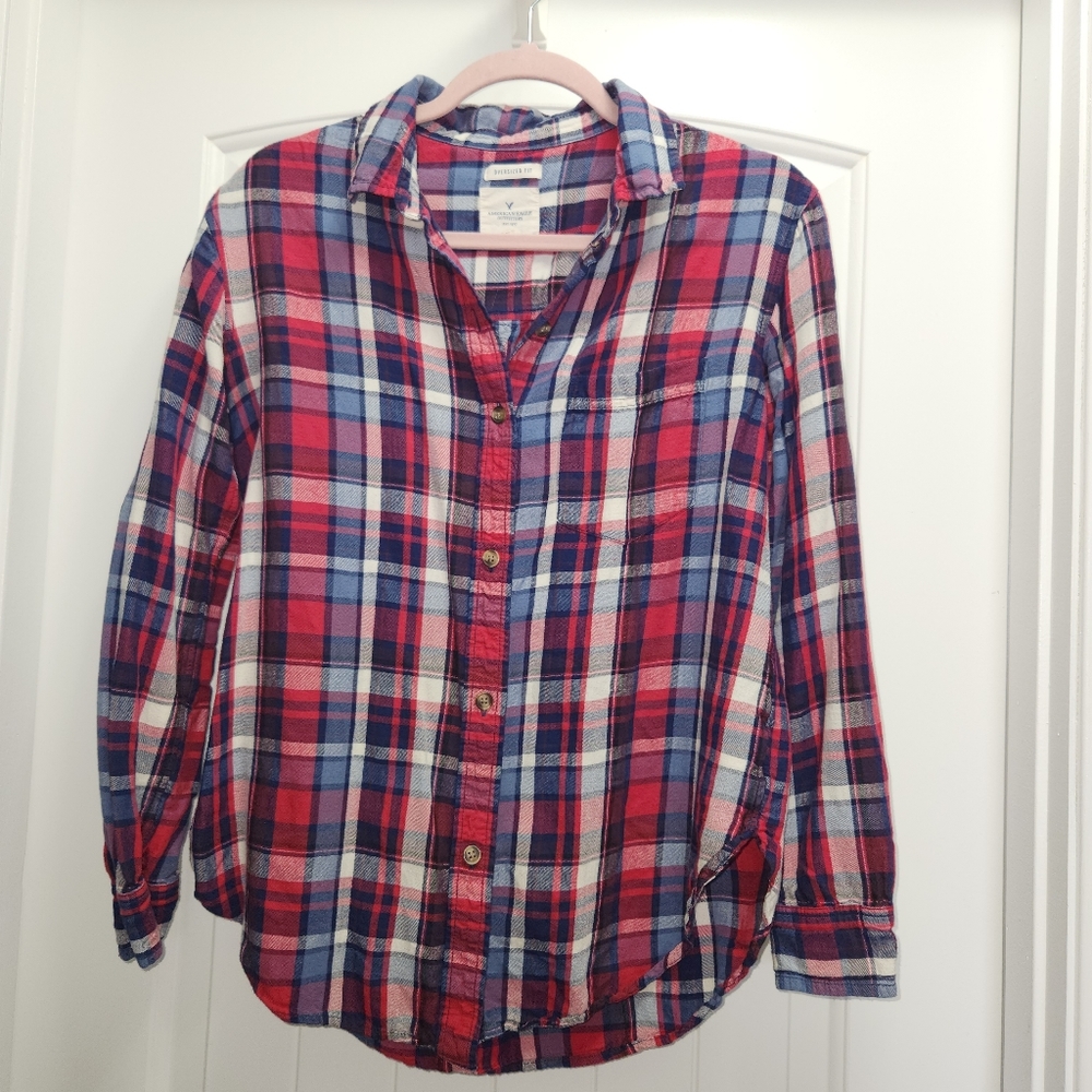 AE Plaid Flannel Shirt